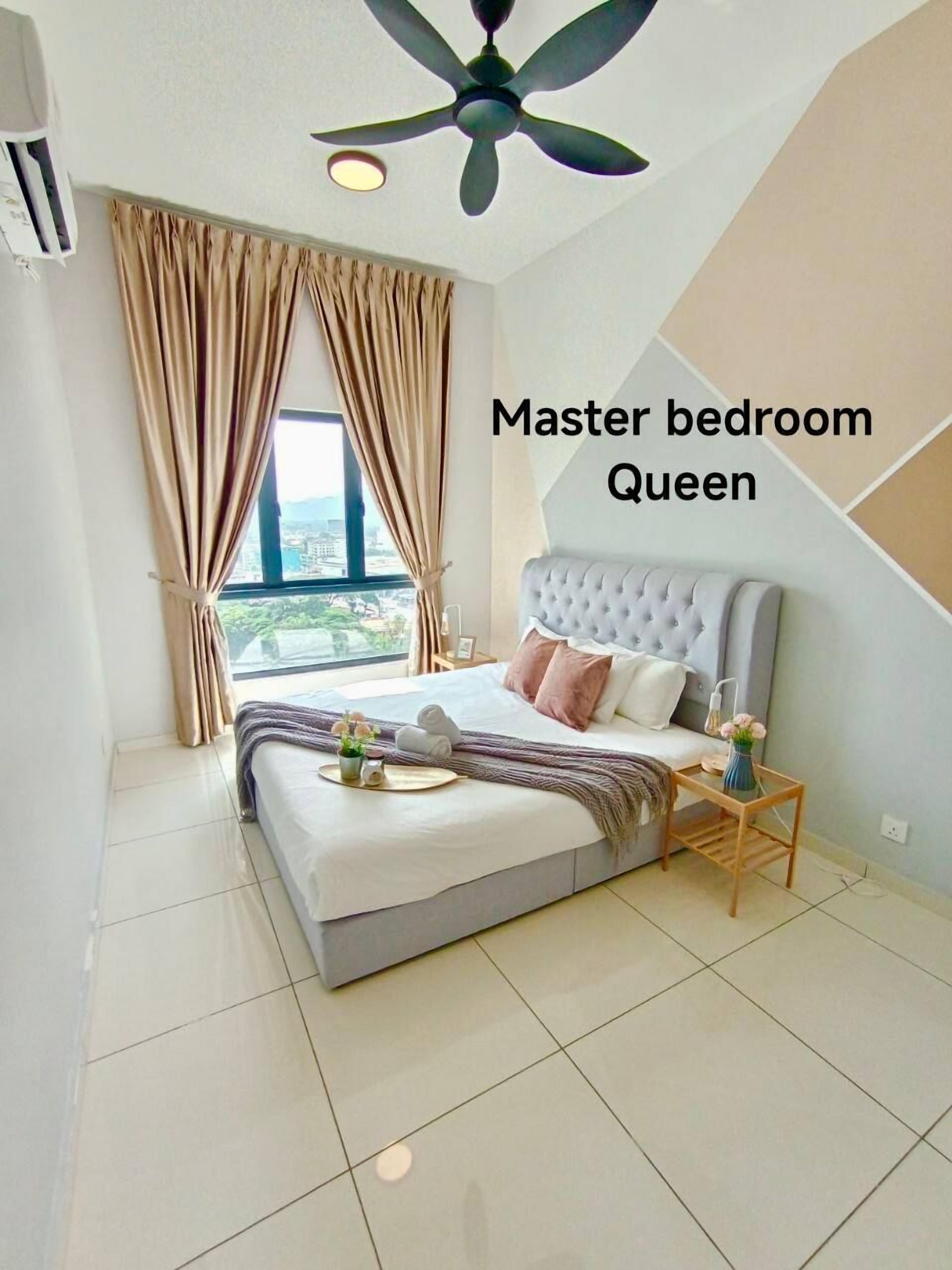 Executive Apartment | Blackout drapes, iron/ironing board, free WiFi