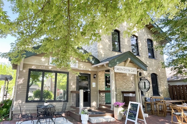 Historic Cream City brick building