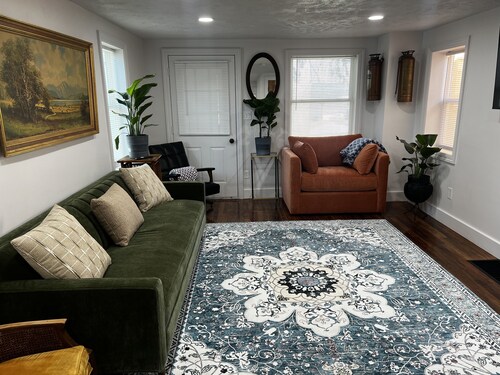 Charming 4-bedroom home in trendy Benson District in Omaha. 