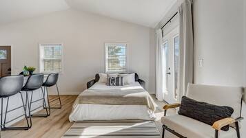 2 bedrooms, iron/ironing board, travel crib, WiFi