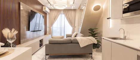 Dúplex ejecutivo, 1 habitación | Área de sala de estar