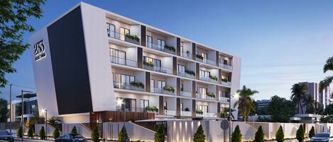 Overnatningsstedets facade