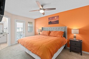 3 bedrooms, desk, iron/ironing board, travel crib