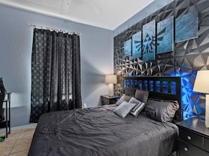 4 bedrooms, iron/ironing board, travel crib, WiFi
