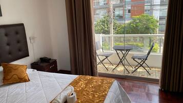 Chambre Luxe, balcon, vue jardin