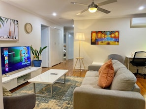 TV connectée, cheminée