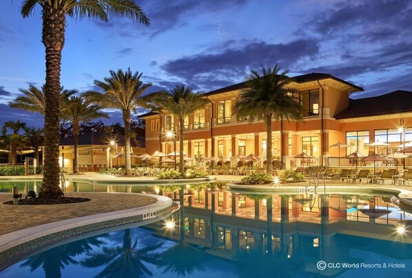 A heated pool