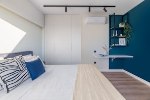 1 dormitorio, escritorio, tabla de planchar con plancha y wifi gratis