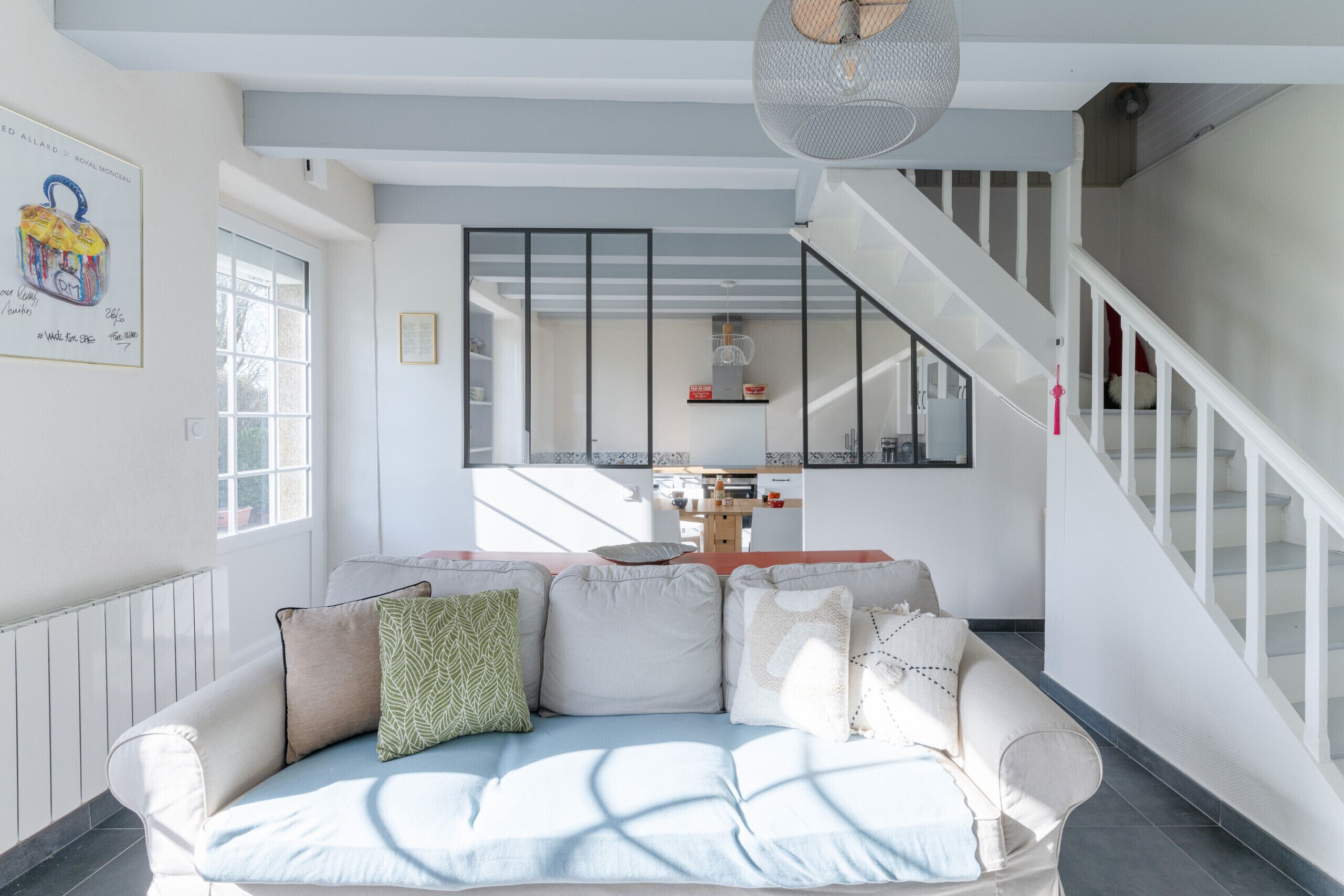 Télévision, cheminée