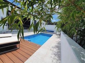 A heated pool