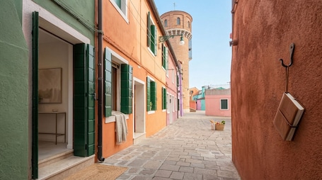 Property grounds. House on the Sky of Burano
