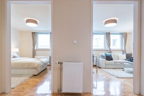 디럭스 아파트 | 1 개의 침실, 다리미/다리미판, 무료 WiFi, 침대 시트