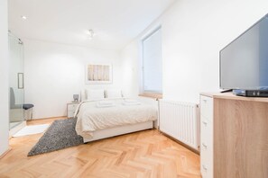 Căn hộ tiện nghi đơn giản | 1 phòng ngủ, bàn ủi/dụng cụ ủi quần áo 