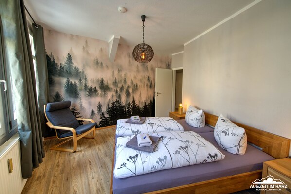 2 chambres, Wi-Fi gratuit, draps fournis