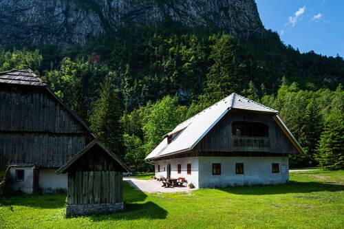 Traditional homestead Guhar in Radovna Valley