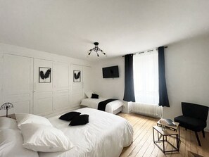 2 habitaciones, wifi gratis y ropa de cama 