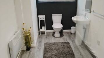 Apartment | Bathroom | Shower, towels, toilet paper