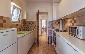 Fridge, microwave, oven, stovetop - Holiday apartment with air conditioning (Medulin)