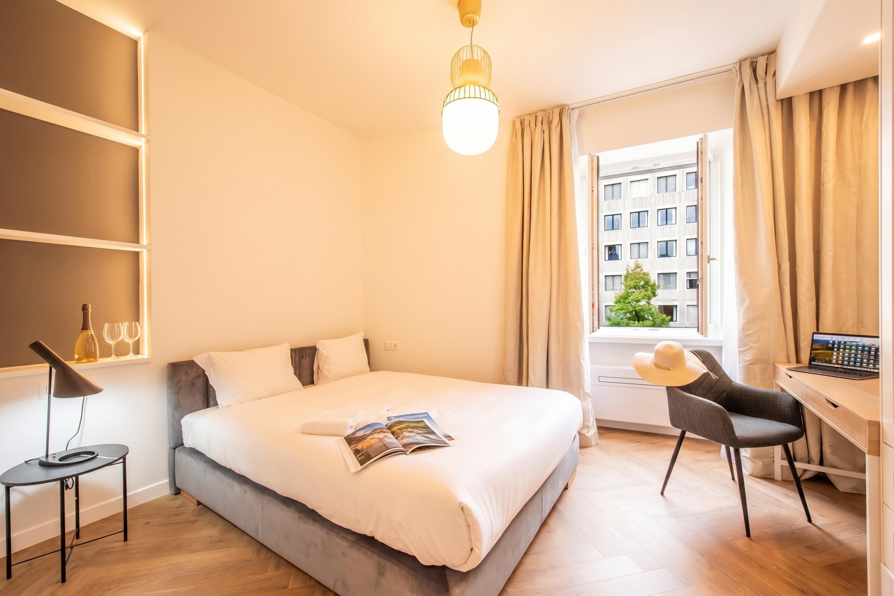 Family Apartment, Multiple Bedrooms (Novos Ruby) | 2 bedrooms, in-room safe, laptop workspace, iron/ironing board