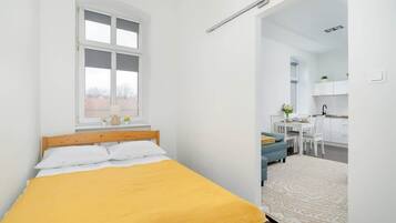 1 soverom, strykejern/-brett, wi-fi og sengetøy