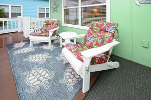 Terrace/patio - Walk to the Beach 3 BR Beach House with Shared Pool! Sea Bridge 1027  (Surfside Beach)