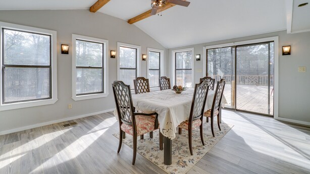Dining - Pet-friendly Broken Bow Cabin w/ Deck & Fire Pit! (Broken Bow)