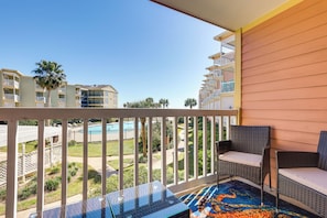Apartment (1 Bedroom) | Interior - Balcony & Gulf Views: Galveston Condo Near Beach (Galveston)