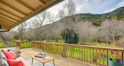 Scenic Carmel Valley Home w/ Deck: Steps to River!
