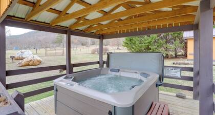 River Access & Hot Tub: Cozy Hot Springs Cabin