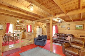 House (1 Bedroom) | Interior - Blue Ridge Hideaway! Cabin w/ Hot Tub & Views (Hot Springs)