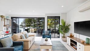 TV, lettore DVD, libri, videoteca