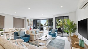 TV, lettore DVD, libri, videoteca