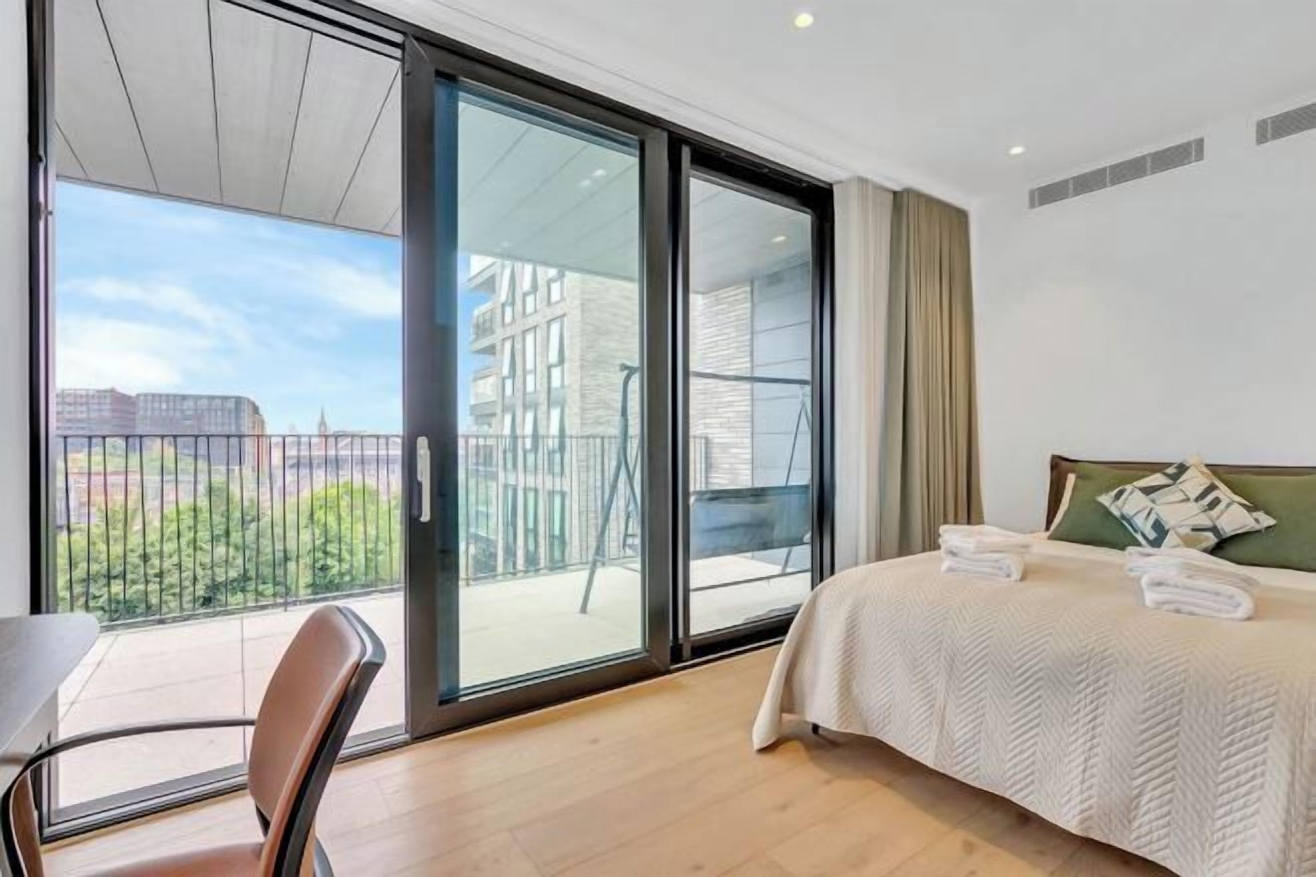 Individually decorated, individually furnished, desk, laptop workspace