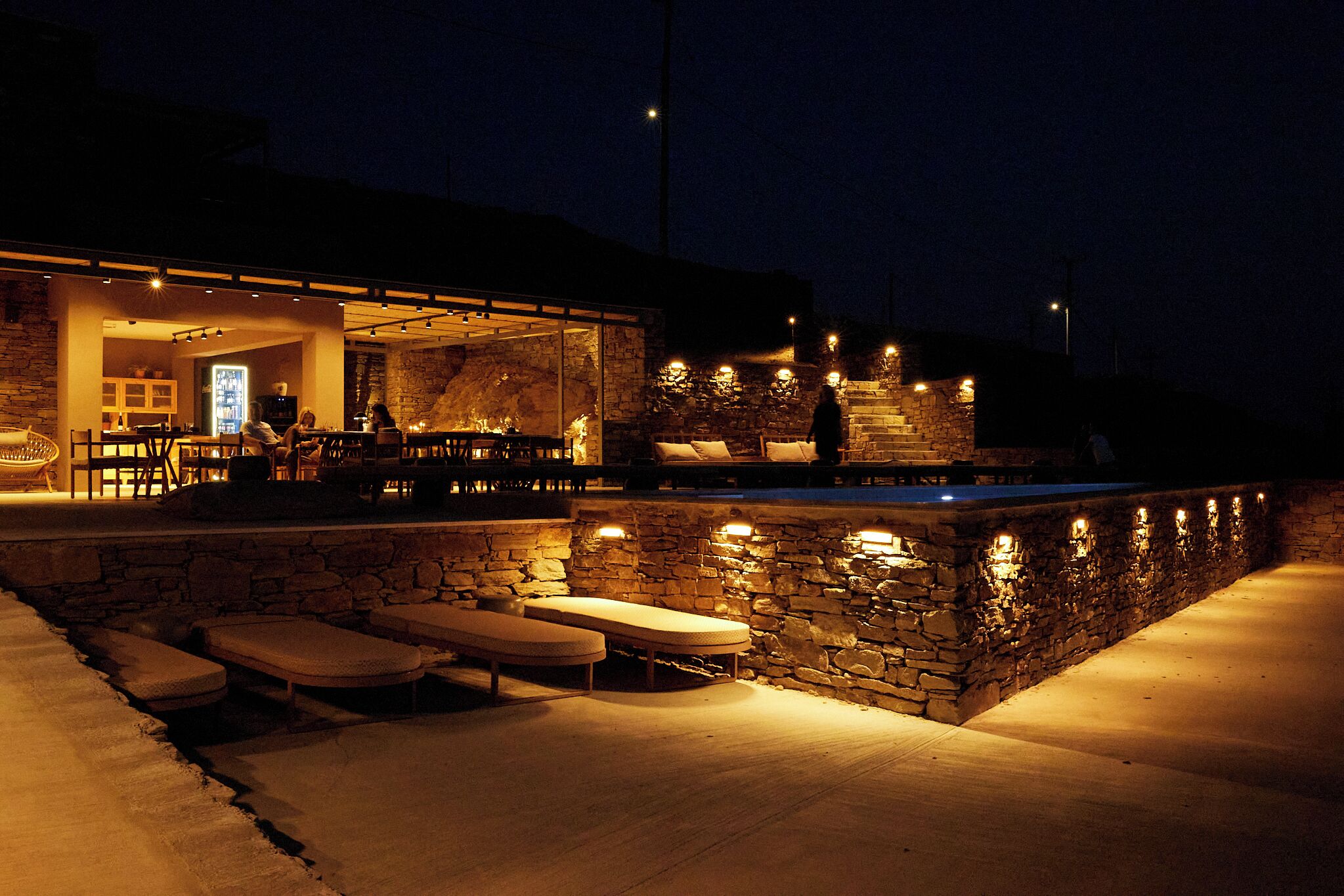 Front of property – evening/night