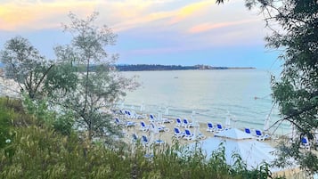 On the beach, beach bar