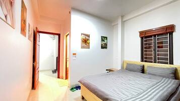Premium bedding, down comforters, memory foam beds, WiFi (free)