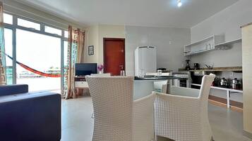 Basic Apartment | Living area | 43-inch Smart TV with satellite channels, Netflix, streaming services