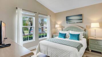 4 slaapkamers, een strijkplank/strijkijzer, wifi, beddengoed