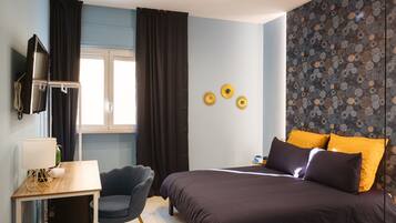 Premium Suite | 1 bedroom, down comforters, memory foam beds, minibar