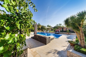 A heated pool