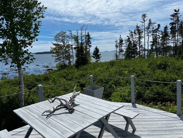 Outdoor dining - Private Oceanfront Property with Panoramic Views on 6 acres (Addison)