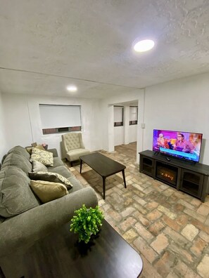 TV connectée, cheminée