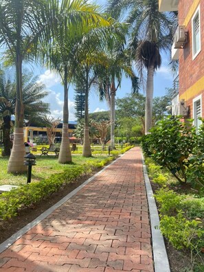 Vue sur la campagne depuis l’hébergement