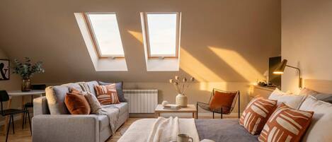 1 makuuhuone, silitysrauta/-lauta, vauvan matkasänky, Wi-Fi