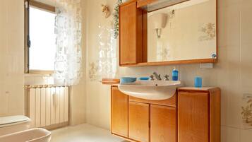 Dusche, Haartrockner, HandtĂŒcher