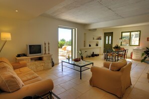 TV, DVD player, stereo - Villa 'Telina Ideales Resort' with Sea View, Wi-Fi and Air Conditioning (kefalonia)