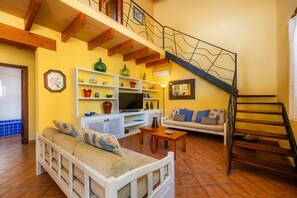 Televisión, chimenea