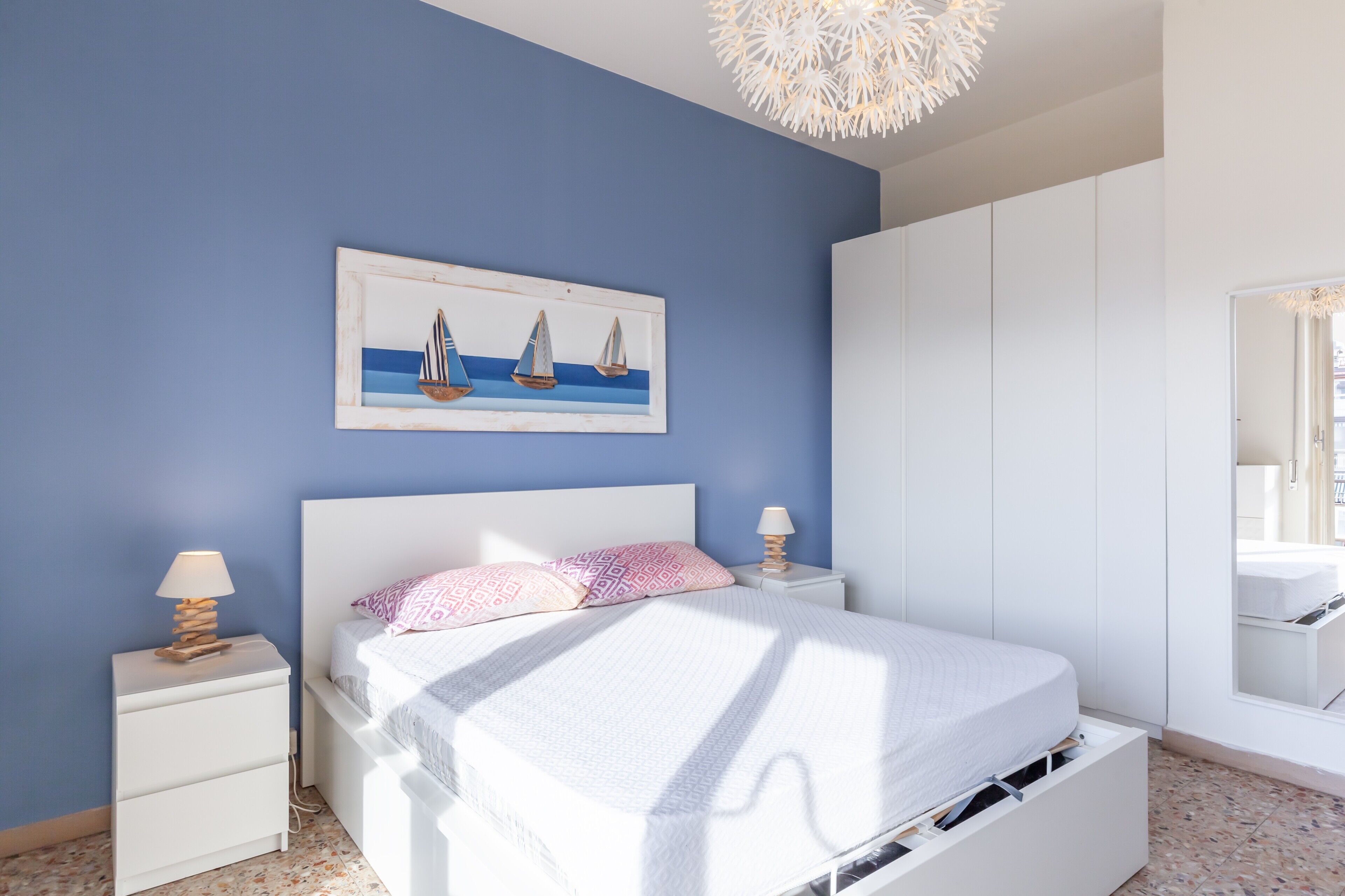 1 bedroom, iron/ironing board, bed sheets