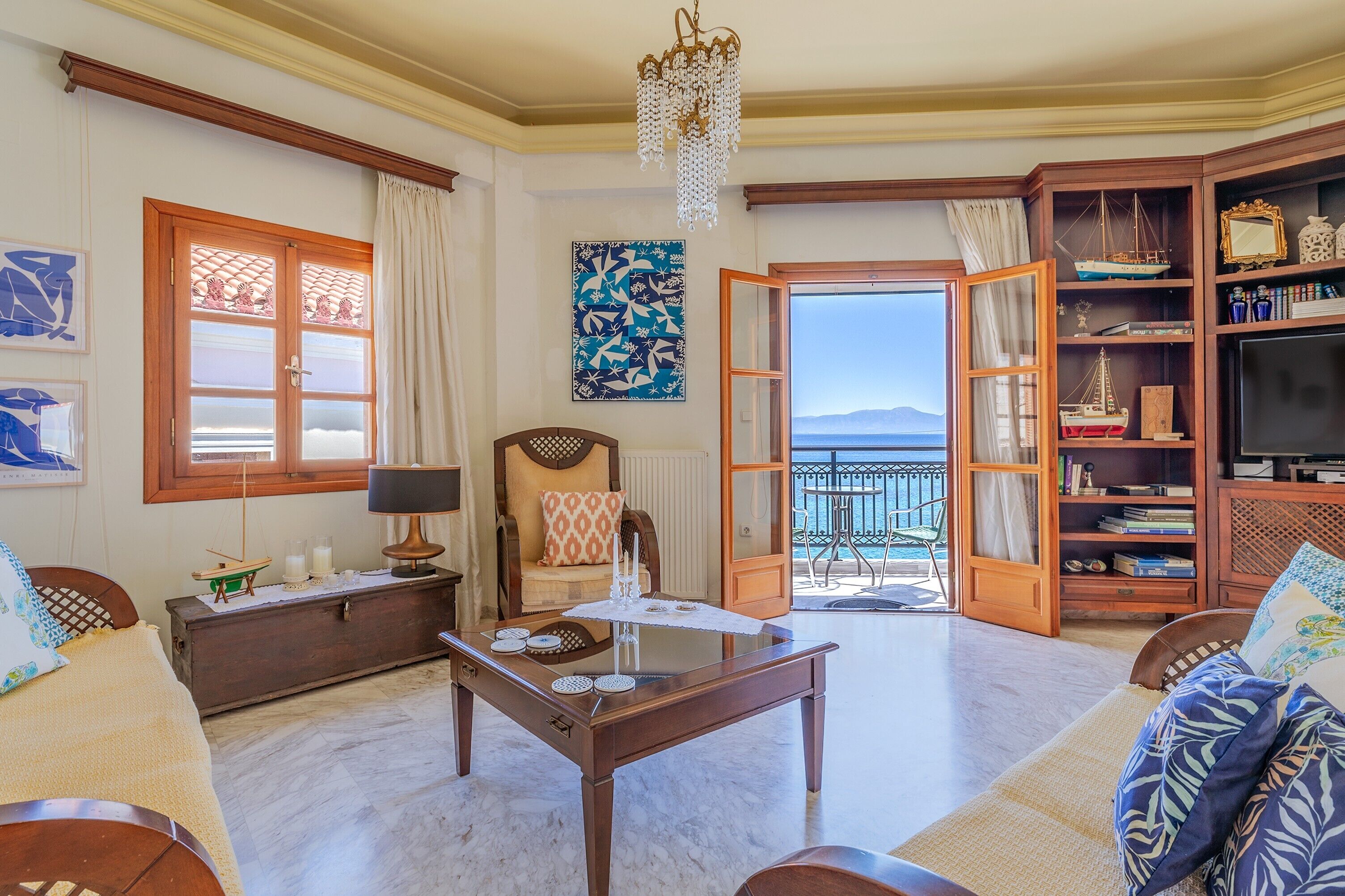 TV, DVD player, stereo