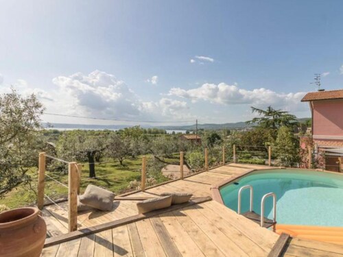 Villa 'Il Giardino Etrusco Bolsena' mit Seeblick, Privatem Pool und WLAN